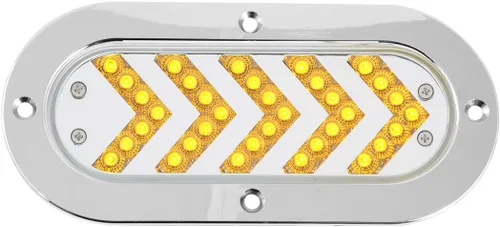 Miniatura 7 de Grand General 77126 - Luz LED (secuencial rojo ovalado de 5 flechas Spyder 35, lente roja), 1 paquete Rojo/Rojo