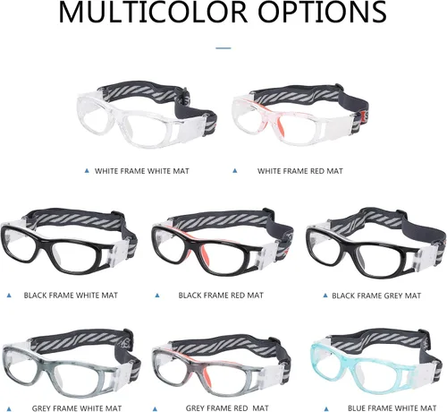 Miniatura 7 de SooGree Gafas deportivas para niños, baloncesto, regate, fútbol, fútbol, deportes, gafas protectoras de seguridad para los ojos