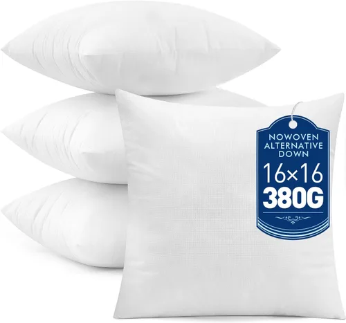 Miniatura 11 de MIULEE Juego de 2 rellenos de almohada decorativa de 12x20 pulgadas, rellenos de almohada no tejidos con relleno 100% virgen para sofá, sillón