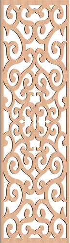 Miniatura 20 de Eveline - Paneles decorativos de pared de madera con calado, 13 3/8 pulgadas de ancho x 34 3/8 pulgadas de alto x 3/8 de alto, roble rojo rojo