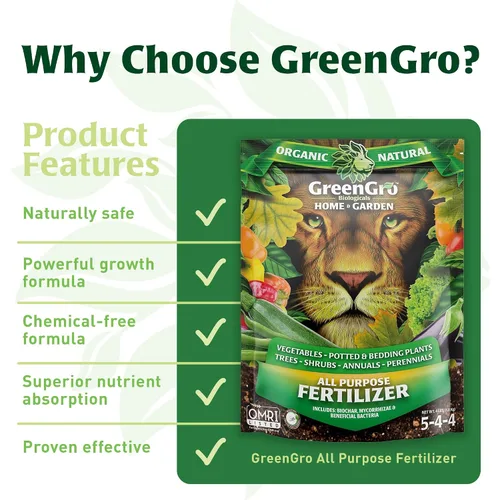 Miniatura 6 de GreenGro Fertilizante orgánico multiusos – Alimento para plantas de interior y exterior/Ideal para huertos y plantas de interior/Nutrientes
