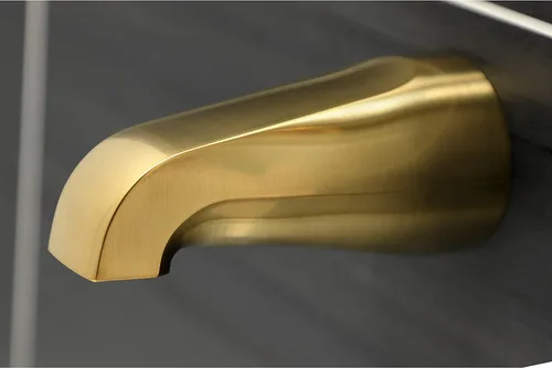 Miniatura 2 de Kingston Brass KB237AL Grifo victoriano de triple mango para bañera y ducha en latón cepillado Cobrizo cepillado