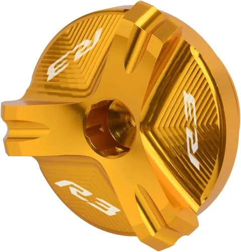 Miniatura 4 de Tapa de tapón de llenado de aceite de motor CNC para motocicleta, compatible con Yamaha YZF R1 R3 R6 YZFR1 1998-2020 YZFR3 2015-2021 YZFR6 YZFR6S R1