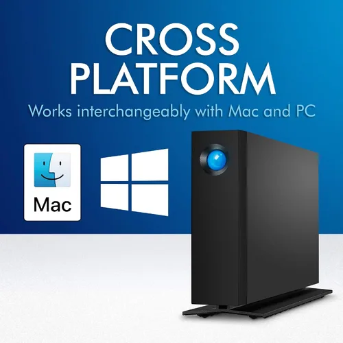 Miniatura 2 de LaCie - STHA4000800 d2 Disco duro externo profesional de 4 TB HDD de escritorio - USB-C USB 3.0 7200 RPM unidades de clase empresarial, 5 años