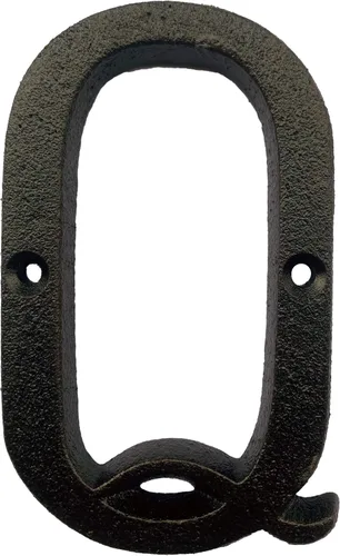 Miniatura 17 de BetLight Número de casa de hierro fundido de 5.5 pulgadas de alto, números de dirección de casa sólidos, elegante acabado marrón negro, fácil