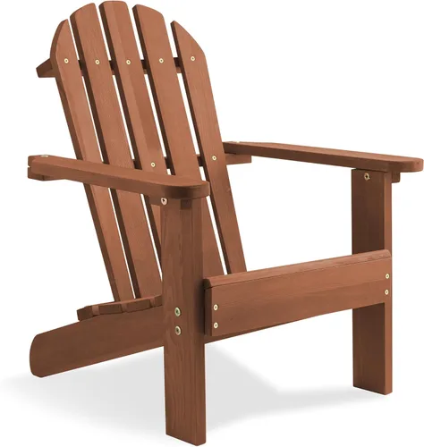 Miniatura 12 de Casafield Sillas Adirondack para niños, juego de 2 sillas de madera de cedro para exteriores, para patio, terraza, césped y jardín, parcialmente