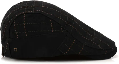 Miniatura 3 de M MOACC Hombres Newsboy Gorras de algodón con hebilla ajustable Boina Sombrero Plano Conducción Cabbie Gatsby Sombreros
