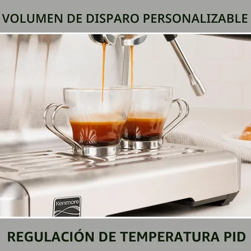 Miniatura 8 de Máquina de Espresso Kenmore - Cafetera Automática con Prensador Automático, Limpieza Automática, Vaporizador de Leche y Espumador, Molinillo