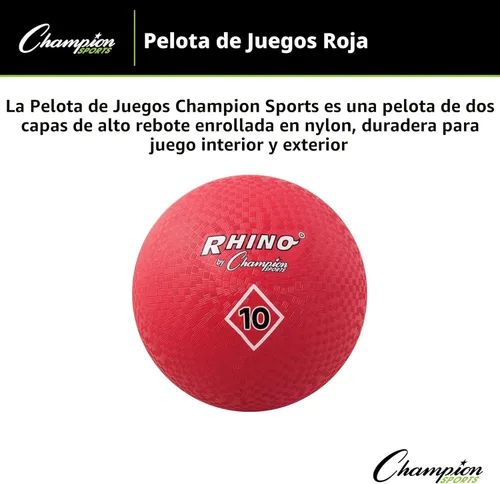 Miniatura 6 de Champion Sports Playground Ball – Durable High-Bounce Ball, Sizes 5", 6", 7", 10", 13" & 16" for Gym, Recess & Play