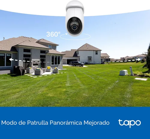Miniatura 7 de Tapo - Cámara de seguridad para exteriores con cable, panorámica/inclinación, 4K 8MP, detección gratuita de personas/vehículos y vista de 360°