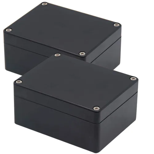Miniatura 30 de Caja de conexiones, Caja de proyectos Zulkit IP65 impermeable para exterior cajas de plástico ABS Cajas eléctricas electrónicas negras 10.4 x 7.2 x