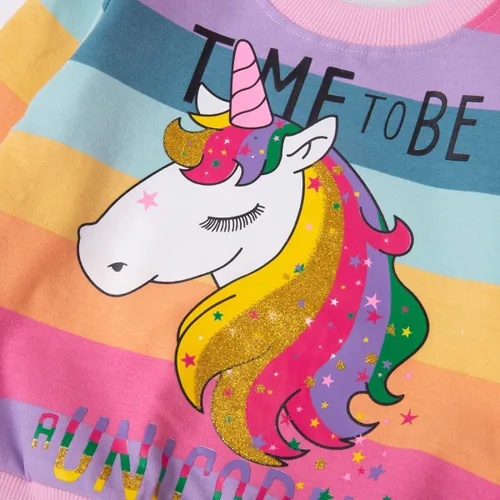 Miniatura 51 de Sudaderas para niñas pequeñas, cuello redondo, sin botones, de manga larga, para invierno, casual, ropa 2T-7T, Dinosaurio