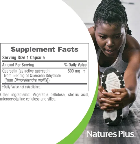 Miniatura 4 de NaturesPlus PRO Quercetina 500 mg - 60 cápsulas - Promueve la protección de radicales libres y apoya una respuesta inmune saludable - Sin OMG