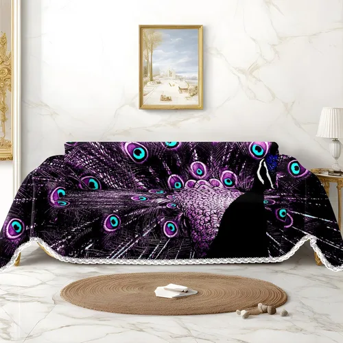 Miniatura 16 de Funda de sofá con estampado de flores y mariposas, fundas para sofá, fundas para sillón, funda resistente a las manchas, protector universal