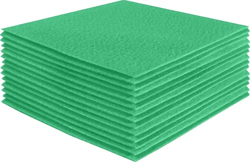 Miniatura 54 de FabricLA Hojas de fieltro acrílico para manualidades, cuadrados de fieltro precortados suaves de 4 x 4 pulgadas (3.9 in x 3.9 in), utiliza hojas