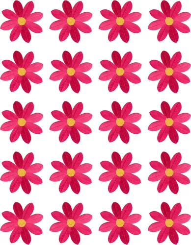 Miniatura 11 de 20 piezas de 2.7 pulgadas de margaritas grandes para planchar, apliques florales bordados para ropa, cortina, almohada, manta, adornos, zapatos