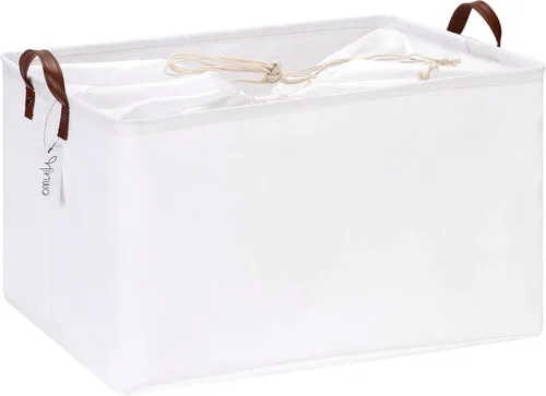 Miniatura 30 de Hinwo 31L Bolsas de almacenamiento grandes, organizadores de armario y almacenamiento, cestas de estante, cestas de almacenamiento plegables