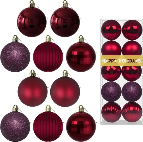 Miniatura 53 de Bolas de Navidad Grandes de 3.2" en Azul Bebé - Adornos para Árbol de Navidad, Bolas Colgantes Inastillables para Cumpleaños, Halloween, Boda