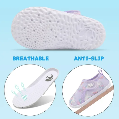 Miniatura 158 de FEETCITY Baby Boys Girls Water Sport Shoes Barefoot Kids Aqua Socks Quick-Dry Beach Swim Pool Shoes