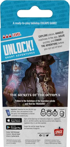 Miniatura 3 de Short Adventures 6: The Secrets of The Octopus - Juego de cartas inmersivo para niños y adultos, a partir de 10 años, 1-6 jugadores, 45 minutos