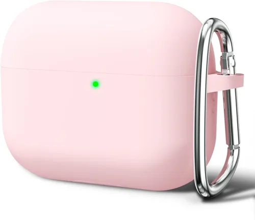 Miniatura 16 de Oakxco Funda de silicona para Airpods 3, bonita funda rígida femenina para Airpods de 3ª generación con llavero, gel de goma colorido suave de TPU
