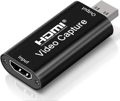 Tarjeta de Captura de Video 4K HDMI, Tarjeta de Captura de Juego Cam Link Adaptador de Captura de Audio HDMI a USB 2.0 Dispositivo de Captura de