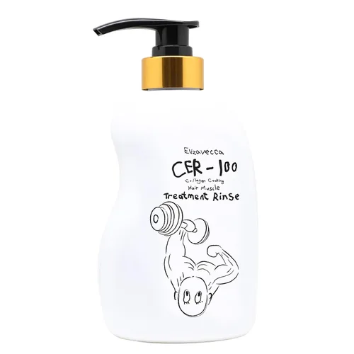 Elizavecca Enjuague de tratamiento capilar con recubrimiento de colágeno, 16.9 fl oz, acondicionador hidratante para cabello seco dañado