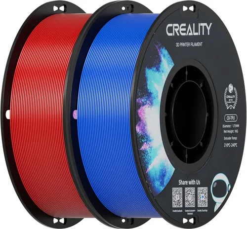 Miniatura 25 de Creality Filamento ABS de 1.75mm, color negro, 2 kg, paquete de filamento para impresora 3D, excelente resistencia, inodoro, no tóxico, estabilidad