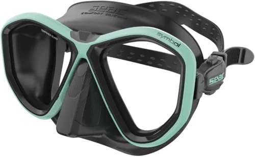 Miniatura 13 de Seac Símbolo, máscara de buceo hecha en Italia con dos lentes y hebilla 3D