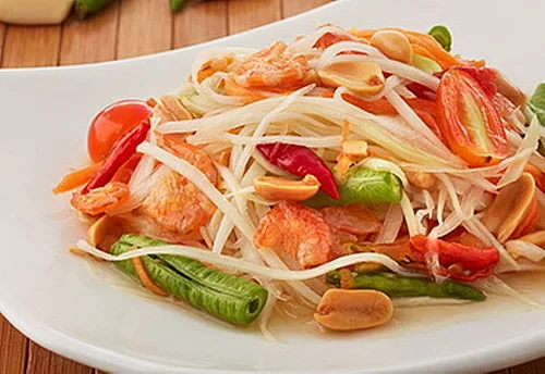 Miniatura 5 de Mortero de madera de Tailandia con molienda de mortero, Krok de madera para ensalada de papaya, mezclador Somtum, utensilios de cocina, alimentos