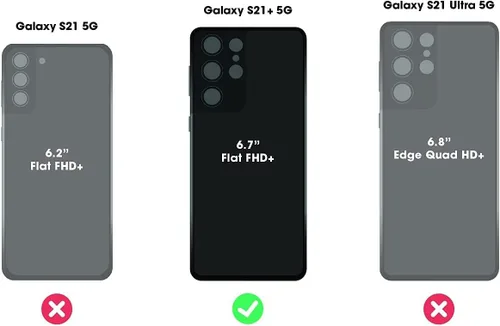 Miniatura 2 de OtterBox Commuter Series - Funda para Samsung Galaxy S21+ 5G (solamente), embalaje no minorista, color negro