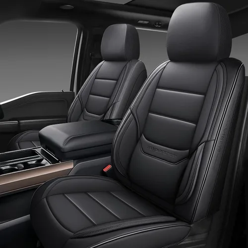 Miniatura 10 de NS YOLO Juego completo de fundas de cuero para asientos de automóvil, ajuste universal para la mayoría de automóviles, SUV y sedanes, cojines