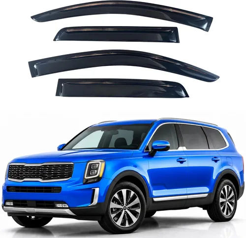 Miniatura 26 de Visor para ventana IG para Hyundai Venue 2020-2023, protector contra la lluvia, adhesivo extra duradero, deflector de viento para lado