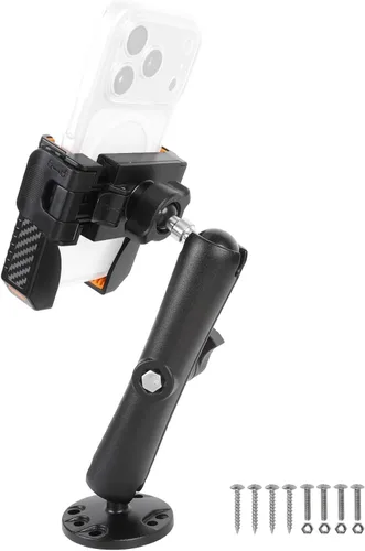 Miniatura 9 de xik Soporte de teléfono para barco, kayak, automóvil, camión, UTV, base redonda AMPS, bloqueo y liberación 1s [ajustable en 360°], se adapta a
