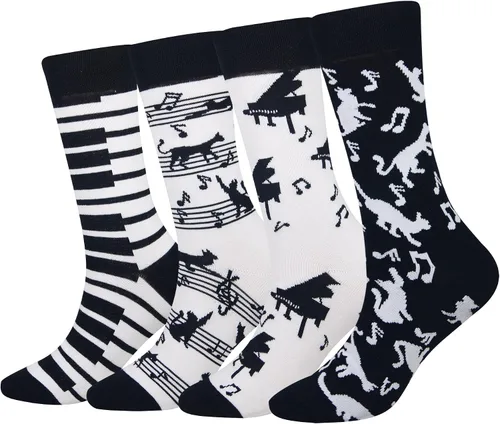 Miniatura 15 de Calcetines de caña corta casuales para hombre, de algodón, con motivo de animales, alocados y divertidos, 5 pares