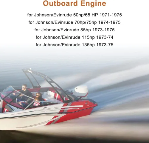 Miniatura 8 de Bobinas de encendido 502890 582160 584632 18-5194 para bobina fuera de borda OMC Johnson Evinrude 50-135 HP principios de los años 70