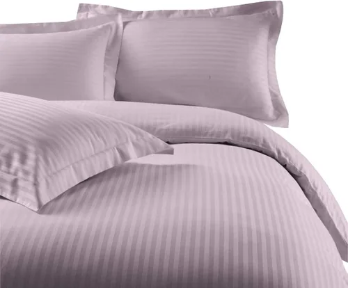 Miniatura 5 de sheetsnthings Juego de ropa de cama a rayas de 300 hilos, 100% algodón, 5 piezas, tamaño individual, extra largo, XL, color negro, 3 piezas y 2