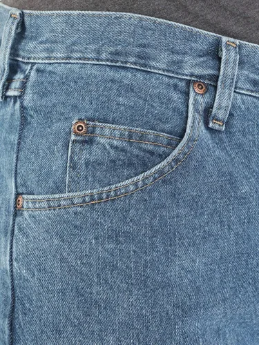 Miniatura 6 de Wrangler Authentics Jeans clásicos para hombre, corte holgado, con 5 bolsillos de algodón