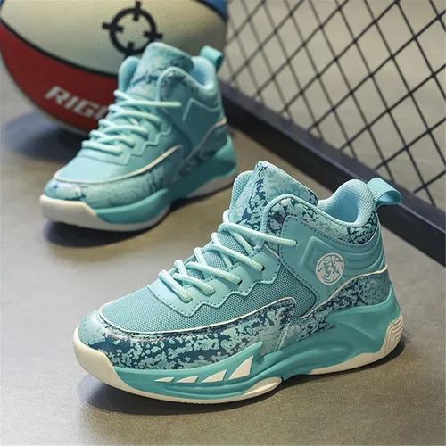 Miniatura 5 de Sanearde Zapatos de baloncesto para niños, tenis de voleibol ligeros, cómodos, antideslizantes