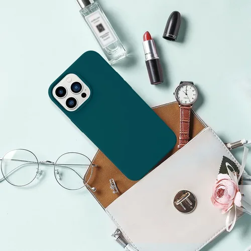Miniatura 465 de GUAGUA Funda compatible con iPhone 17 Pro Max de 6.9 pulgadas, silicona líquida, goma de gel suave, delgada, forro de microfibra delgada