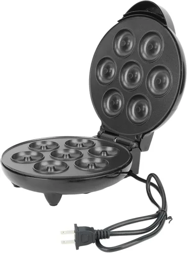 Miniatura 7 de Máquina para hacer donas, mini máquina de donas de 1000 W de doble cara con superficie antiadherente para desayunos, aperitivos, postres y más, hace