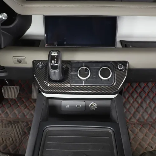 Miniatura 6 de Marco de botón de modo de aire acondicionado de control central ABS para Land Rover Defender 110 2020 2021 2022 2023 Accesorios de coche