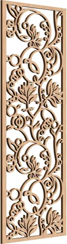 Miniatura 155 de 9 3/8"W x 24 3/8"H x 1/4"T Caspio Decorativos Paneles De Pared De Madera De Calado, Roble Rojo rojo (Red Oak)