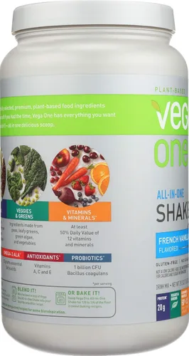 Miniatura 5 de Vega - Proteína vegetal en polvo de reemplazo alimenticio, orgánica, VEG00524, Original, Original, 1