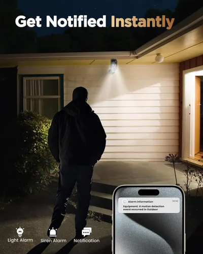 Miniatura 7 de BECAMSO Cámaras de Seguridad Inalámbricas al Aire Libre con Batería: Cámara WiFi 2K para Sistema de Seguridad del Hogar - Cámara CCTV Impermeable