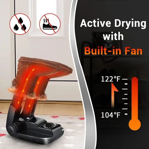 Miniatura 2 de Dr Prepare - Secador de botas secador de guantes y calentador de botas con soplador de calor estante y temporizador ajustable portátil diseño