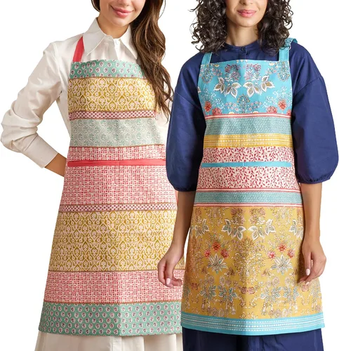Miniatura 59 de Maison d' Hermine Delantal 100% de algodón para mujeres con bolsillo de cocina delantal de chef para hombres para cocinar primavera verano 001