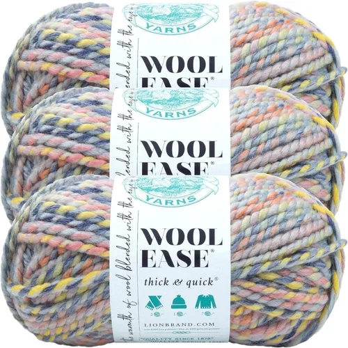 Miniatura 83 de Lion Brand Yarn - Ovillo de lana Wool-Ease Thick & Quick color fuerza aérea