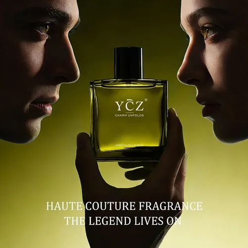 Miniatura 3 de Ycz AMBER GLOW Colonia para hombre, fragancia aromática cítrica con bergamota, manzana nítida y notas cálidas de madera, Eau de Parfum de 1.7 onzas