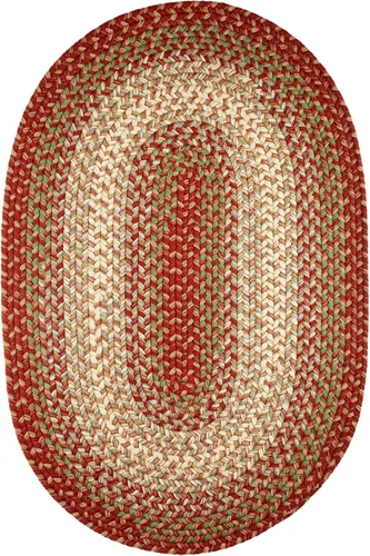Miniatura 32 de Rhody Rug Easy Living EL33 Taupetone - Alfombra ovalada trenzada de 4 x 6 pies, decoración del hogar, tapete para piso o dormitorio, de fácil